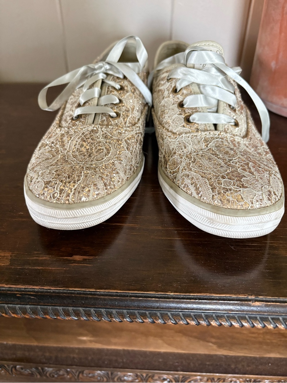 Keds : Gold Lace & Glitter - Picture 6 of 7